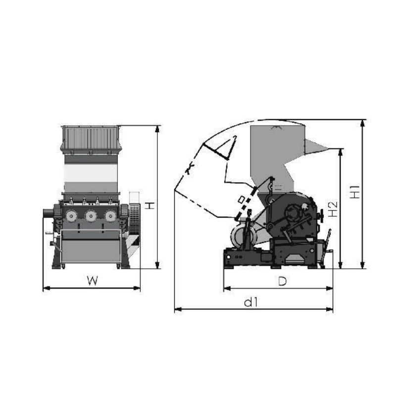 পেষণকারী-HZS400-800